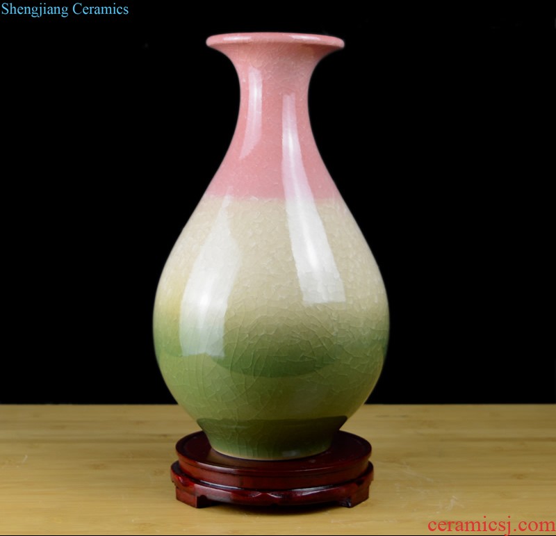 Jingdezhen European ceramic vase furnishing articles home sitting room TV ark dried flowers flower arrangement soft adornment porch decoration