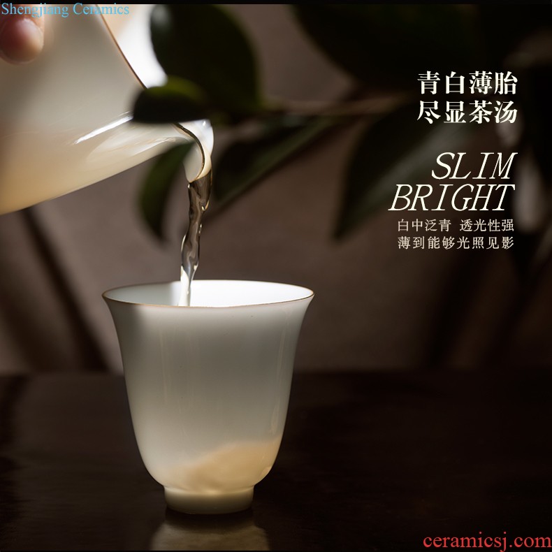 Jizhou kiln konoha temmoku kunfu tea glass ceramic sample tea cup big bowl master cup single cup lamp cup