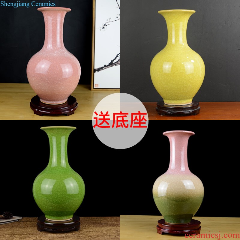 Jingdezhen ceramics longquan celadon vase furnishing articles home creative fashion handicrafts gourd sitting room adornment