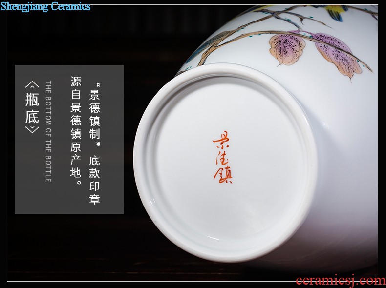 Jingdezhen ceramics hand-painted blue and white porcelain vases, flower arrangement furnishing articles of Chinese style thin foetus home sitting room adornment ornament