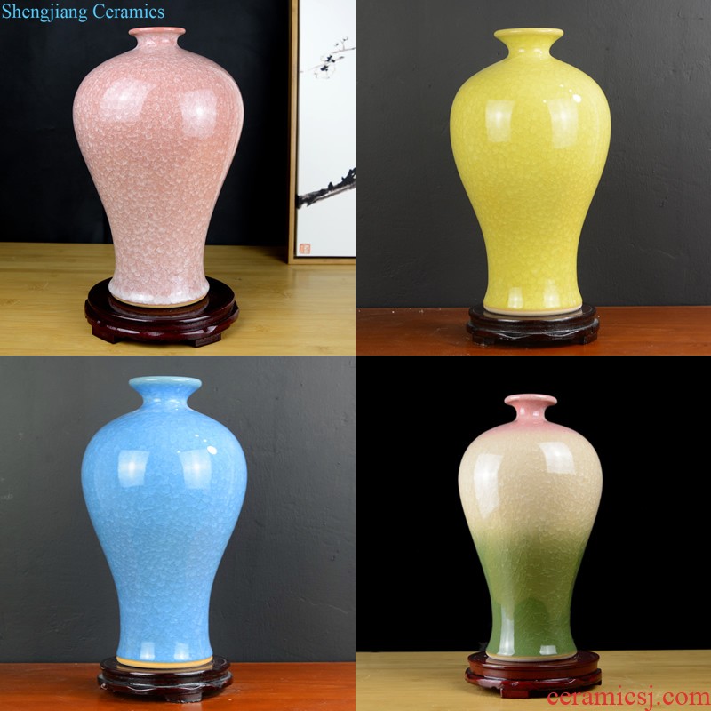 Jingdezhen ceramics longquan celadon vase furnishing articles home creative fashion handicrafts gourd sitting room adornment