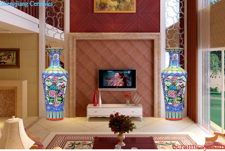 Sf25 jingdezhen ceramics of large vases, flower arrangement of modern Chinese style household sitting room adornment handicraft furnishing articles