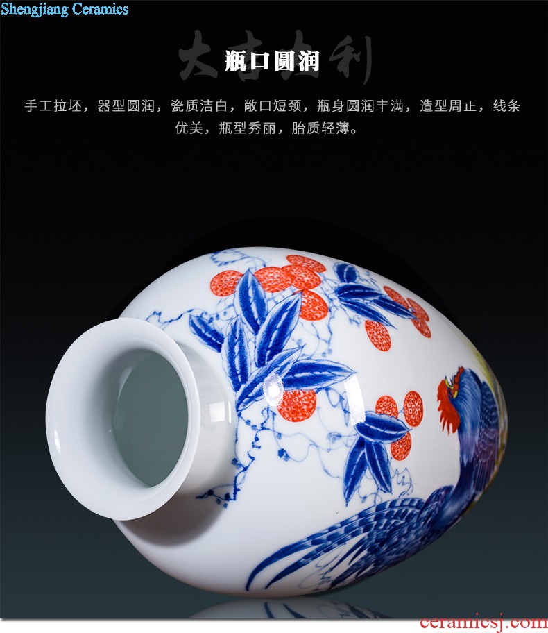 Hc - 093 jingdezhen ceramics vases, flower arranging bamboo seven sages in classical Chinese ancient frame sitting room adornment is placed