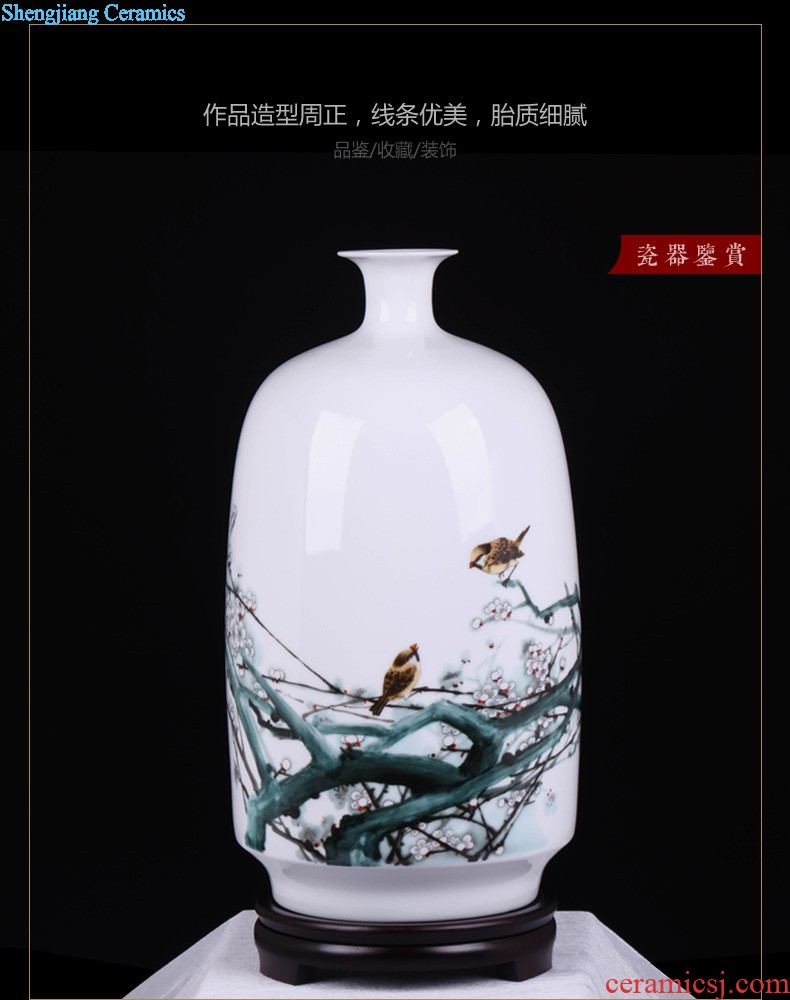 Spring of jingdezhen ceramics vase hand-painted high-ranked imperial concubine drunk Chinese style household adornment the sitting room TV ark furnishing articles