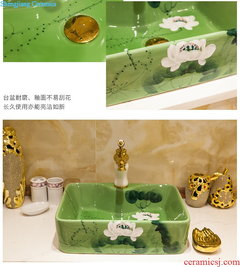 Koh larn qi ceramic wash mop pool large Mop pool slot diamond mop Drag the trumpet to mop sink basin of the balcony