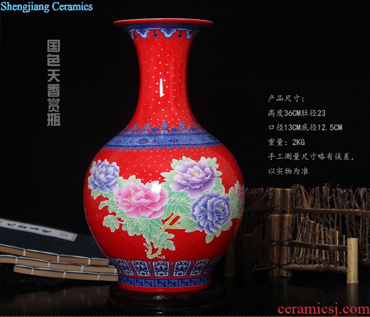 Aj45 jingdezhen ceramics of large vase furnishing articles rich lad admiralty bottles of the sitting room of Chinese style household furnishing articles