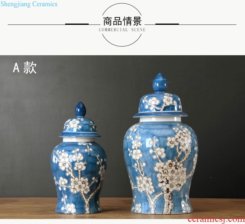 Jingdezhen ceramic handmade blue glaze zodiac furnishing articles furnishing articles creative office decoration ceramic dog