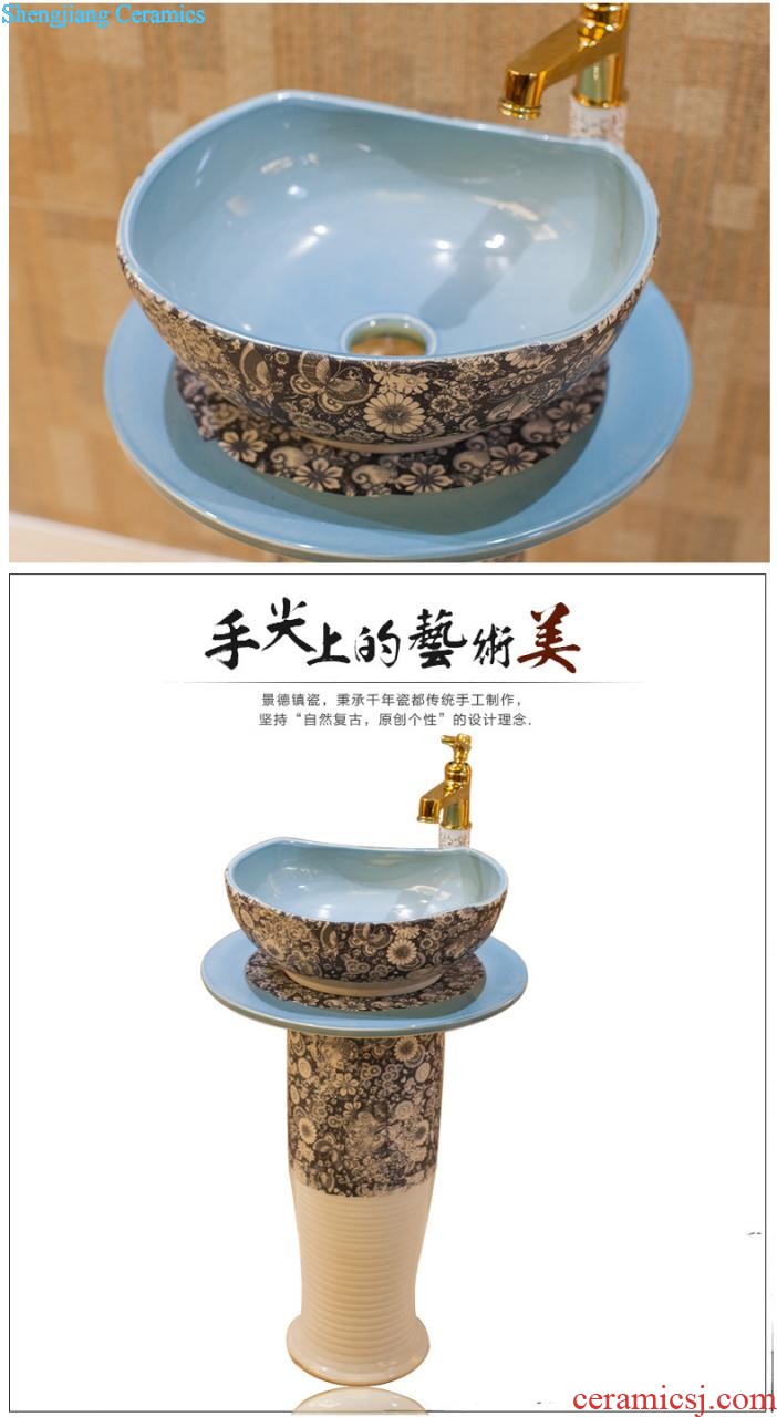 Koh larn, qi Jingdezhen ceramic toilet stage basin sink basin art lavatory petals Mr Wen