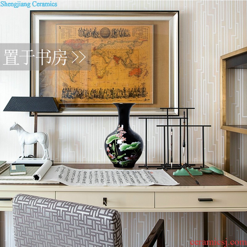 E190 jingdezhen ceramics for more than year after year of large vase household adornment handicraft furnishing articles large living room