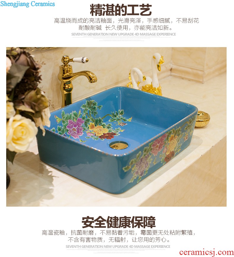 The package mail on bonsai, ceramic lavabo that defend bath lavatory basin art basin waist drum the colour it is