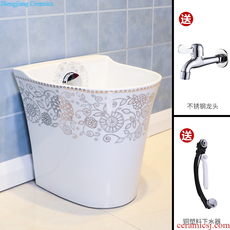 Koh larn, qi stage basin sink lavatory ceramic european-style bathroom art basin of the basin that wash a face