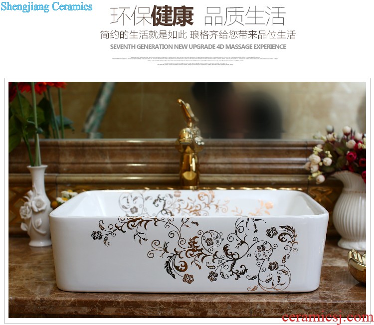 The package mail on bonsai, ceramic lavabo that defend bath lavatory basin art basin waist drum gardenia bloom