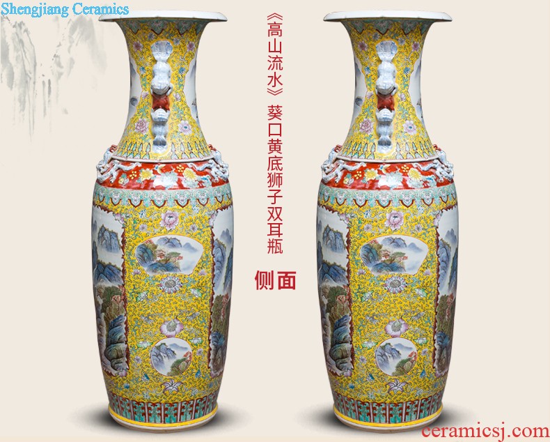 Aj211 jingdezhen ceramics of large vases, flower arranging household adornment handicraft furnishing articles large living room