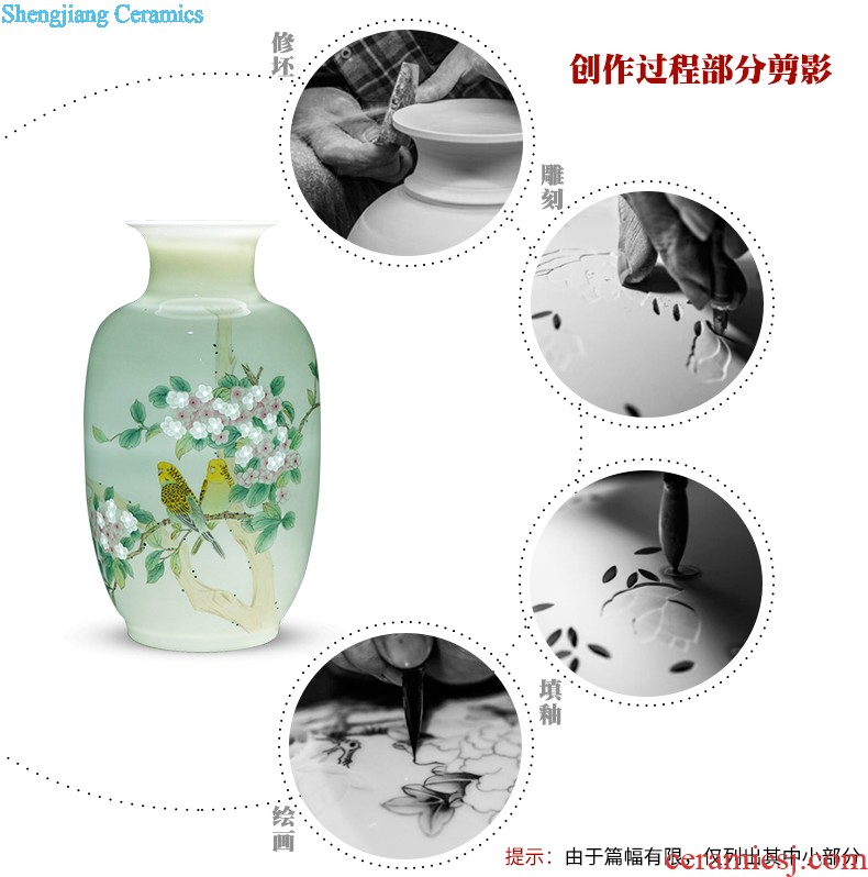 Jingdezhen ceramics of large vases, flower arranging the sitting room porch place large villa home decoration arts and crafts