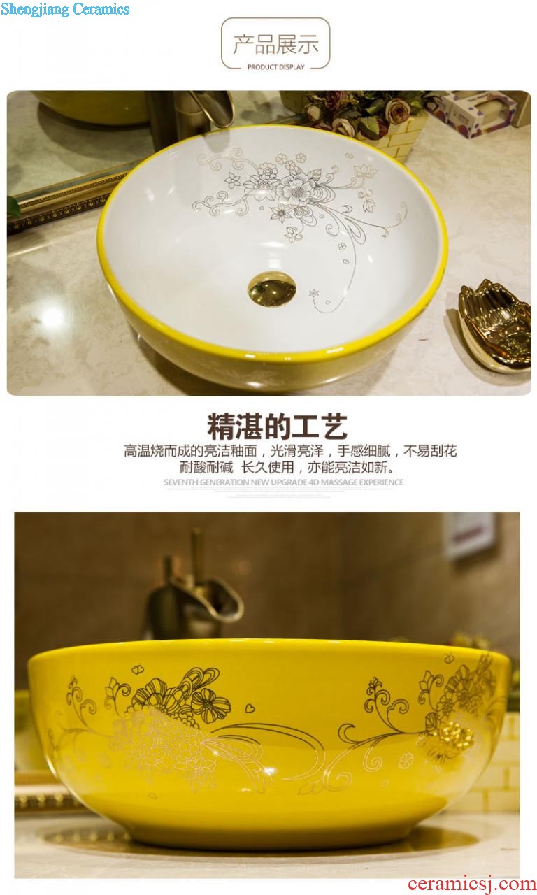 Koh larn lattice together more oval stage basin ceramic toilet lavabo that defend bath lavatory basin military art