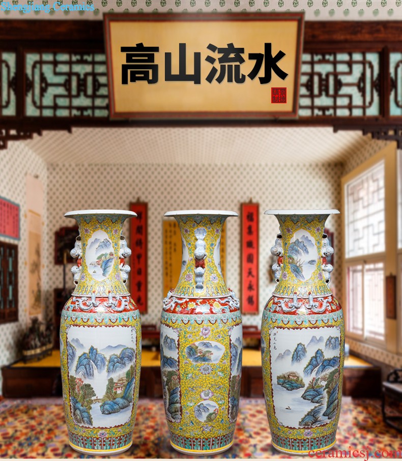 Aj211 jingdezhen ceramics of large vases, flower arranging household adornment handicraft furnishing articles large living room