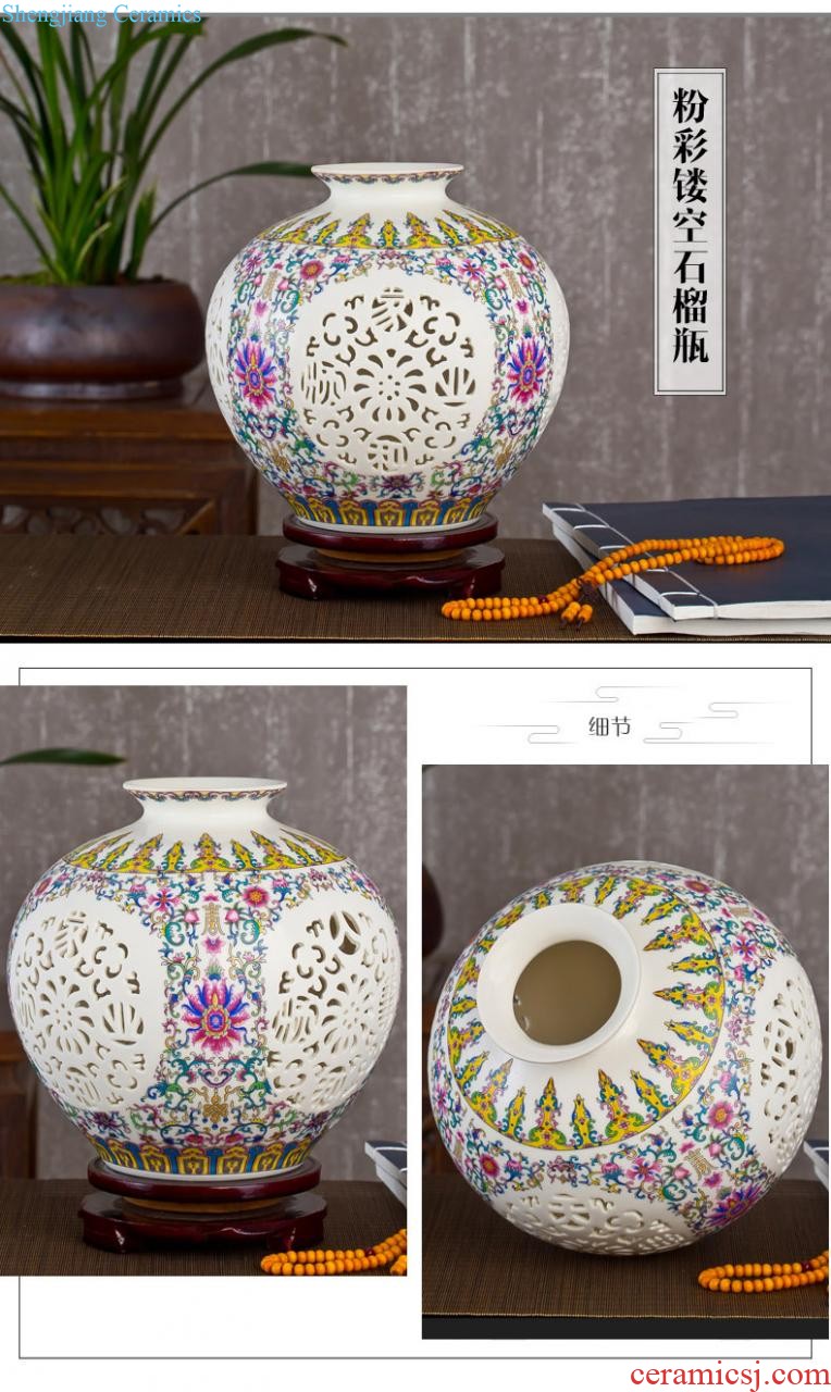 Jingdezhen ceramic vase furnishing articles porcelain vases, ceramic flower arranging flowers sitting room is contemporary and contracted household adornment