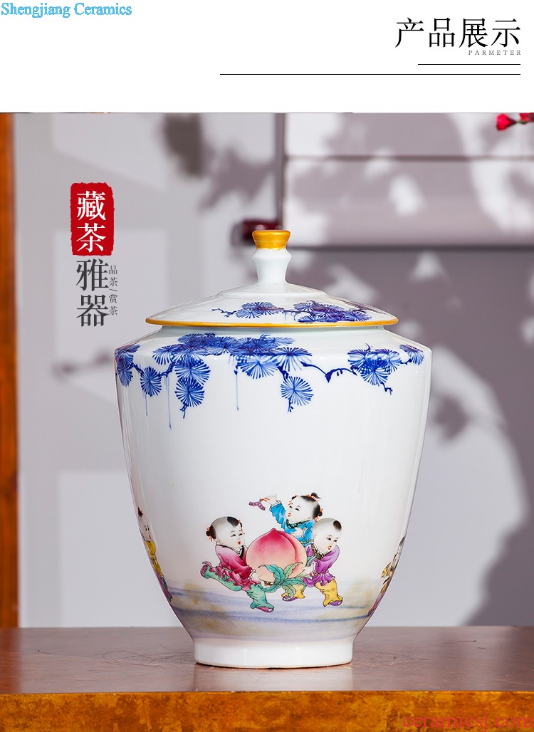 Jingdezhen ceramics kiln vase archaize creative Chinese style household adornment handicraft furnishing articles cb131 sitting room