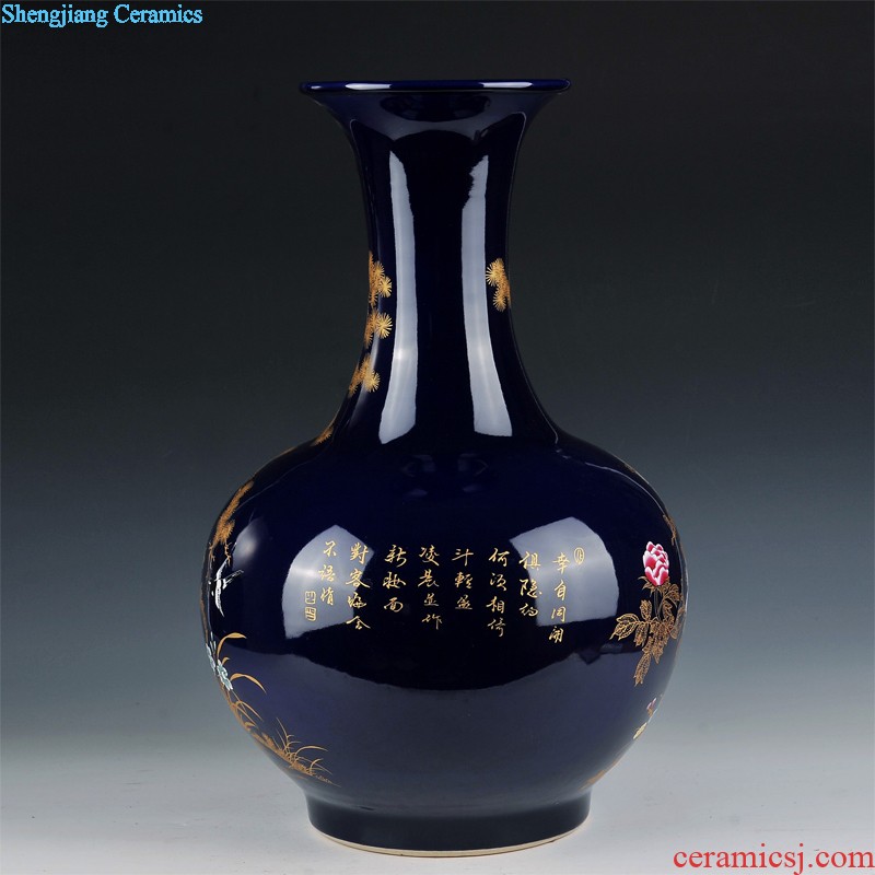 Archaize of jingdezhen blue and white porcelain vase the celestial sphere large Chinese style household ceramics furnishing articles collection of handicraft ornament