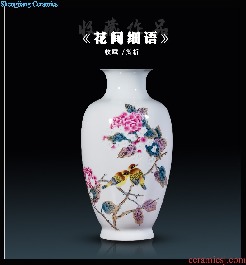 Jingdezhen ceramics hand-painted blue and white porcelain vases, flower arrangement furnishing articles of Chinese style thin foetus home sitting room adornment ornament