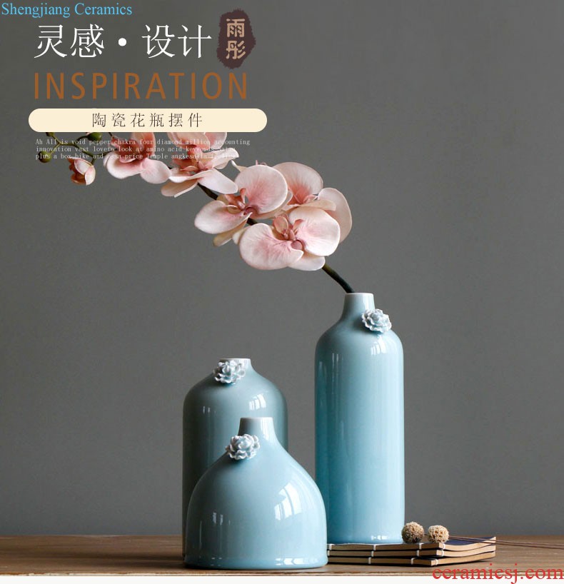 Rain tong home furnishing articles/| ceramic pot-bellied drum lively lemon yellow The sitting room/home decoration porch place