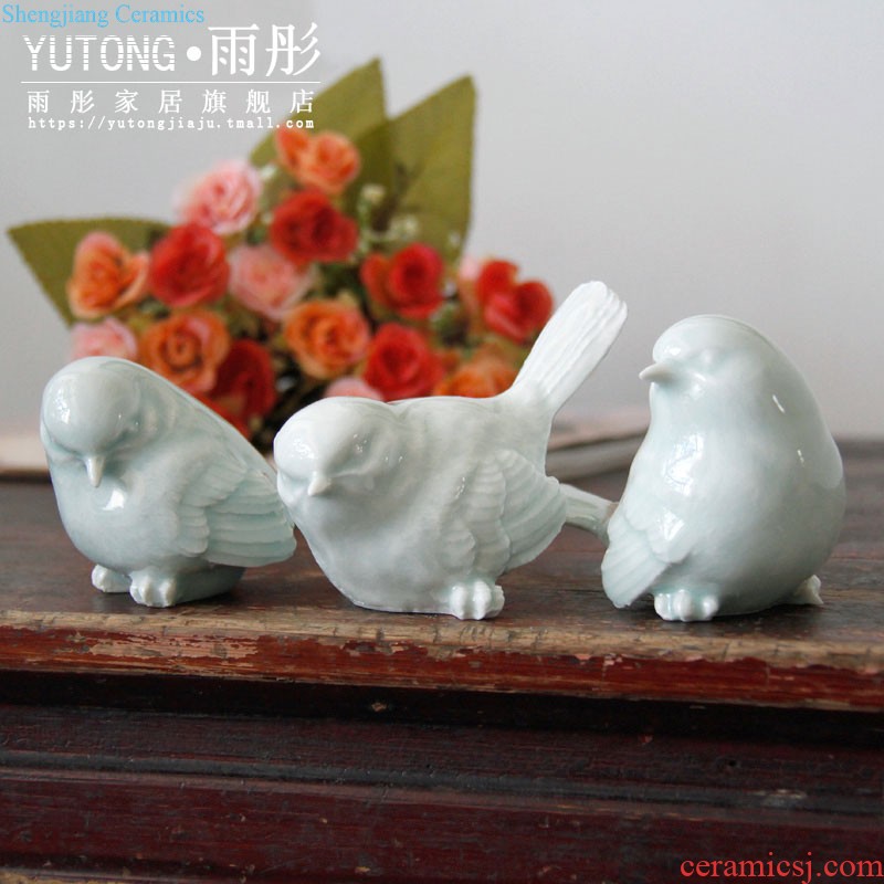 Rain tong home | jingdezhen creative shadow celadon handmade porcelain live sheep household adornment ornament porcelain decoration space