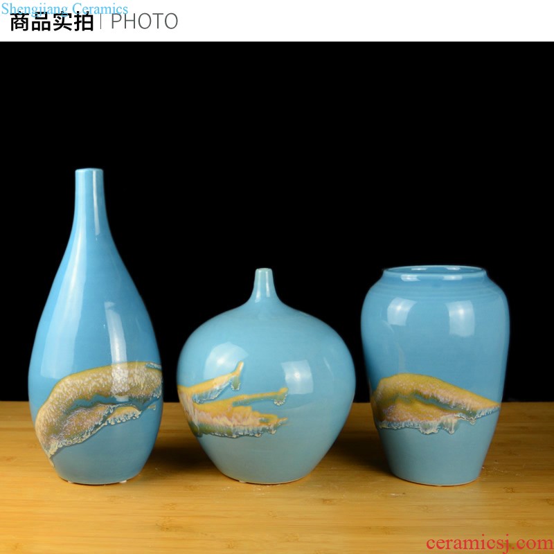 New Chinese jingdezhen ceramic vase furnishing articles wine sitting room porch zen flower arrangement home decoration, decoration