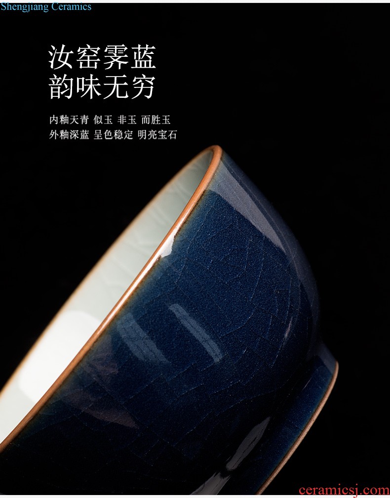 Jingdezhen ceramic kiln temmoku coffee cup ins wind mug large capacity domestic cup milk cup men and women