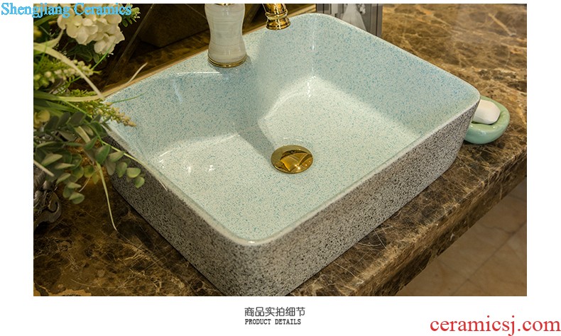 Koh larn neat square stage basin sink ceramic lavatory art to toilet stage basin of the basin that wash a face carved lobule