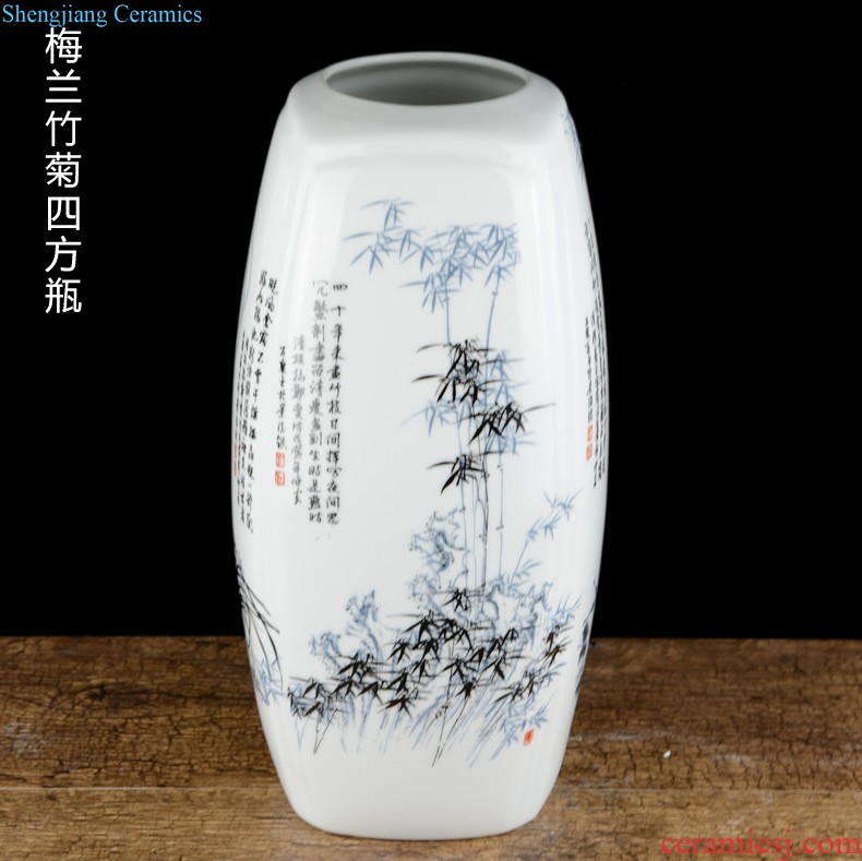 Jingdezhen ceramic vase furnishing articles dry flower arranging flowers large landing household adornment of contemporary sitting room simulation flower suits