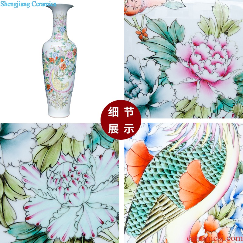 Z047 archaize of jingdezhen ceramics kiln crack vase household decoration decoration decoration large living room