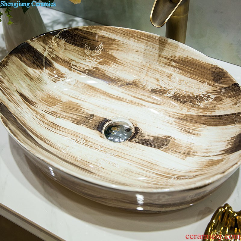 Koh larn, qi ceramic sanitary ware of toilet stage basin sink toilet lavatory basin art basin crack