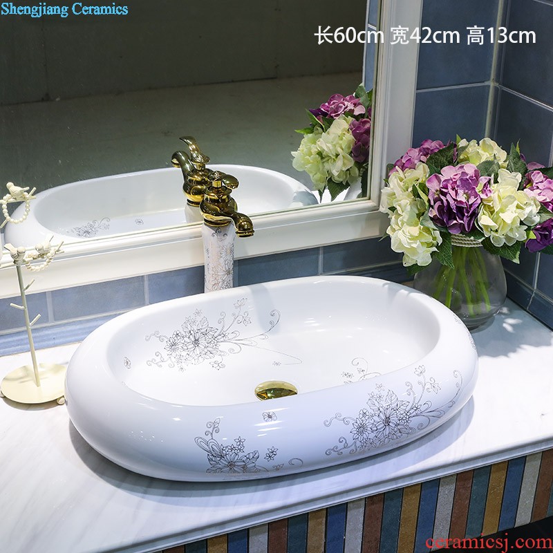 Koh larn lattice together more oval stage basin ceramic toilet lavabo that defend bath lavatory art wing flowers