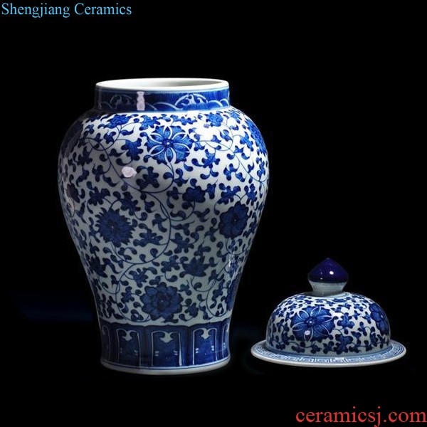 Light modern european-style luxury ceramic vase American model room household soft adornment furnishing articles sitting room dry flower arranging flowers