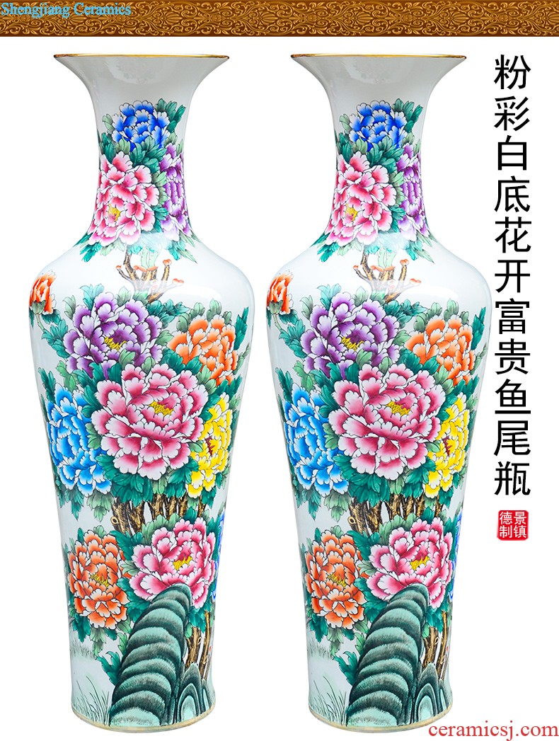 Sf25 jingdezhen ceramics of large vases, flower arrangement of modern Chinese style household sitting room adornment handicraft furnishing articles