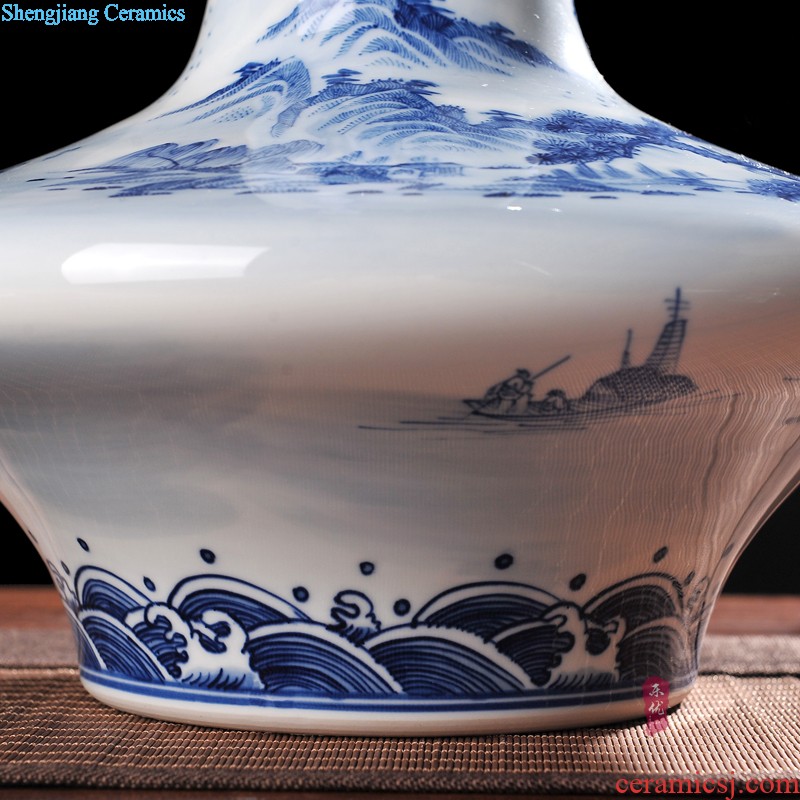 Jingdezhen ceramics porcelain imitation qianlong years wanda, vases, home sitting room of Chinese style classic decorative crafts