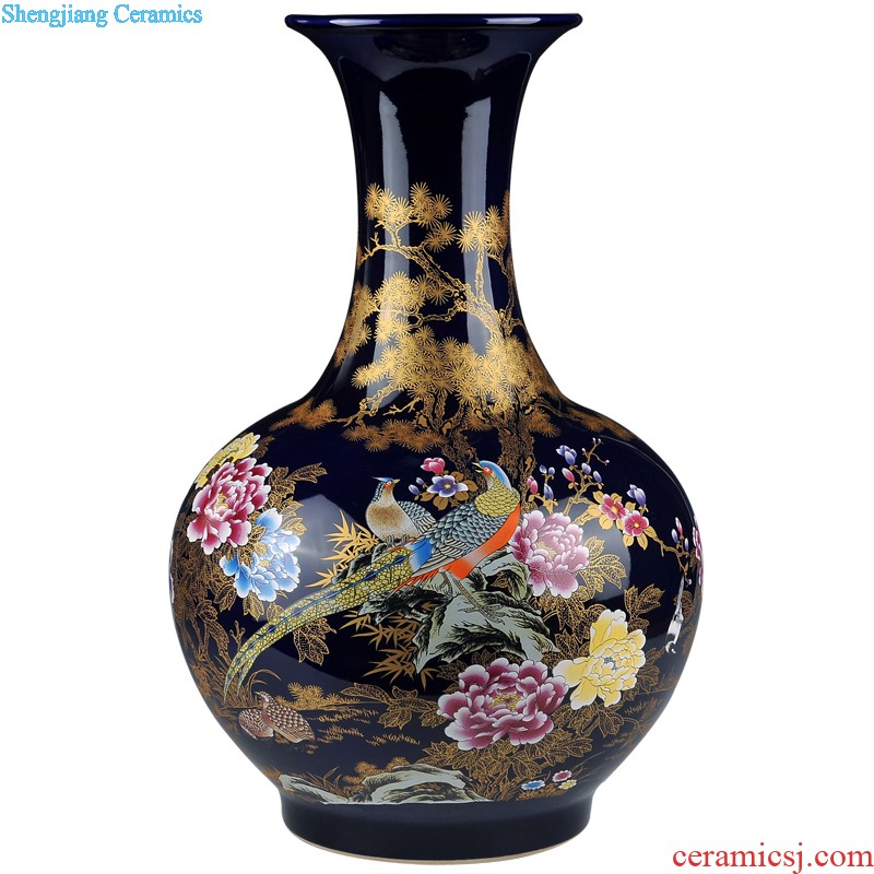 Archaize of jingdezhen blue and white porcelain vase the celestial sphere large Chinese style household ceramics furnishing articles collection of handicraft ornament