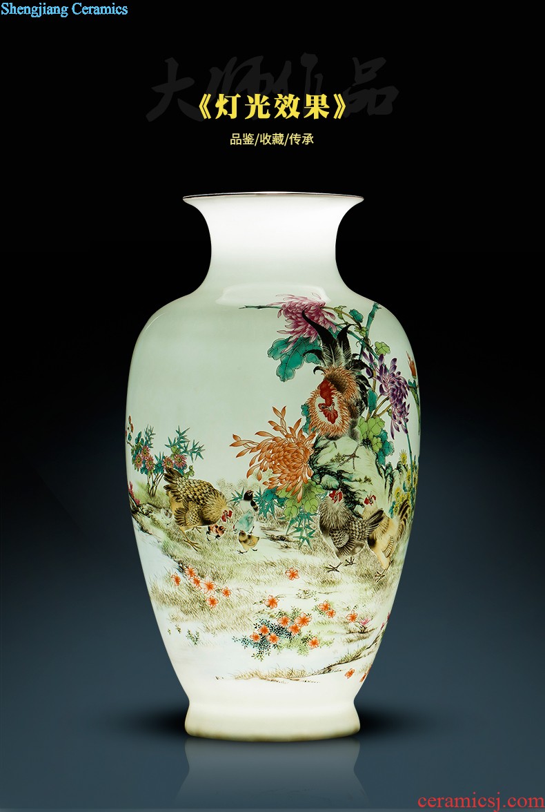 Jingdezhen ceramics vase landscape painting of flowers and flower arrangement sitting room place mesa home TV ark adornment ornament