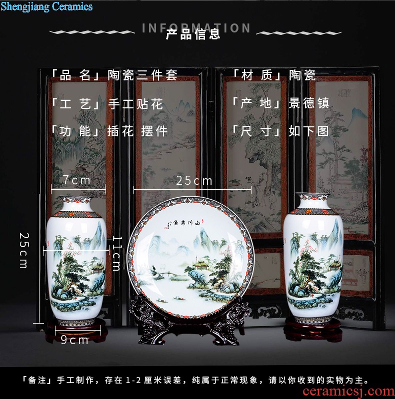 Antique blue-and-white porcelain yongzheng vases home sitting room adornment penjing collection jingdezhen ceramics process