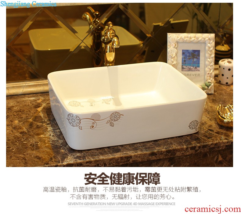 Koh larn, qi basin is the basin that wash a face basin sink ceramic basin to art The stage basin round Kapok open