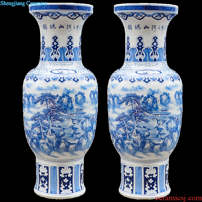 Cb105 jingdezhen ceramics glaze of large crystal vase in modern Chinese style home sitting room adornment is placed