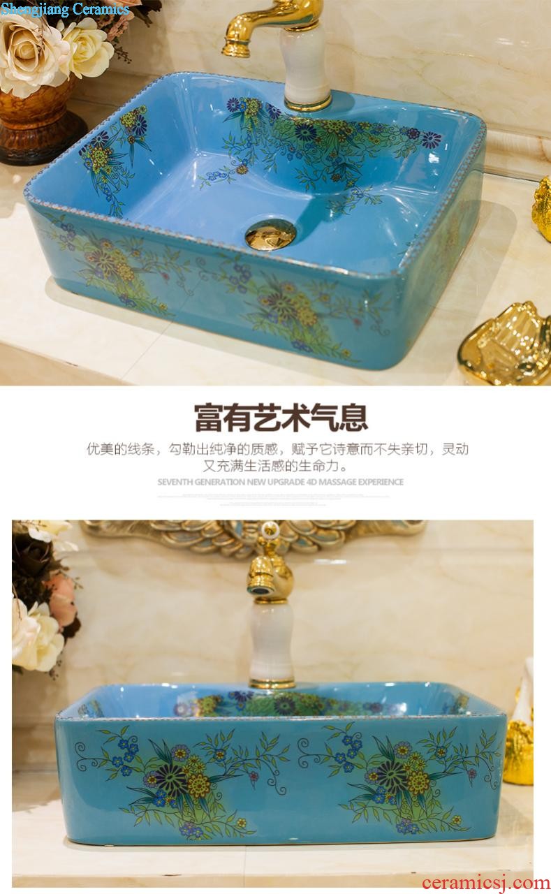 The package mail on bonsai, ceramic lavabo that defend bath lavatory basin art basin waist drum the colour it is