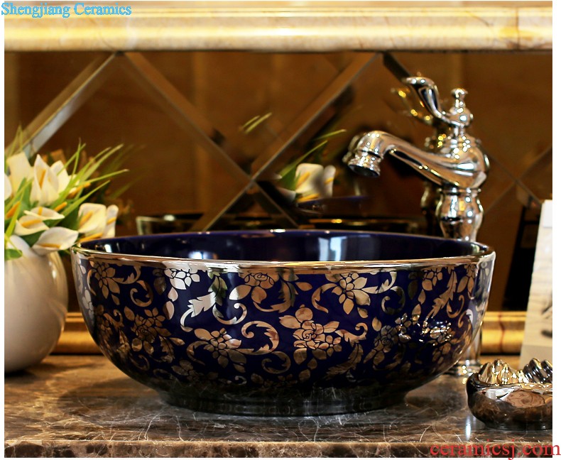 The package mail on bonsai, ceramic lavabo that defend bath lavatory basin art basin of elliptic small bell