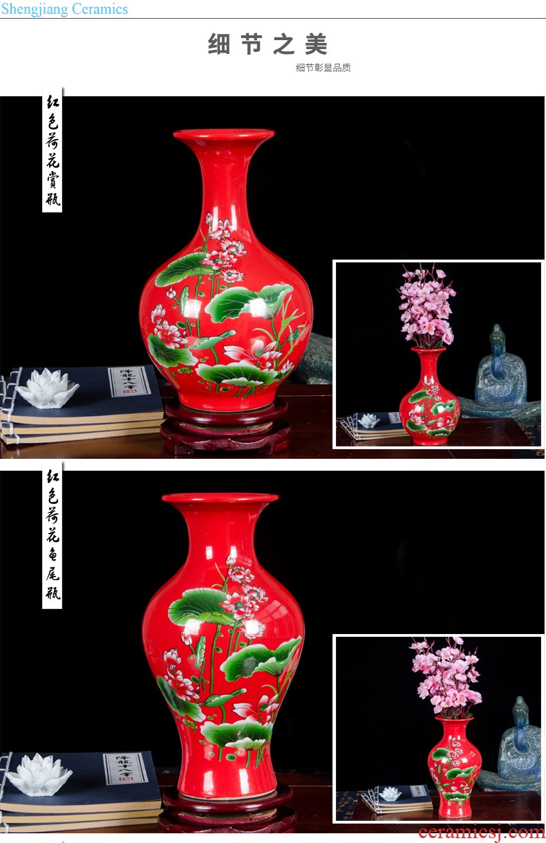 Jingdezhen chinaware paint hand-painted pu 'er tea pot with cover household seal storage tanks Chinese tea set size