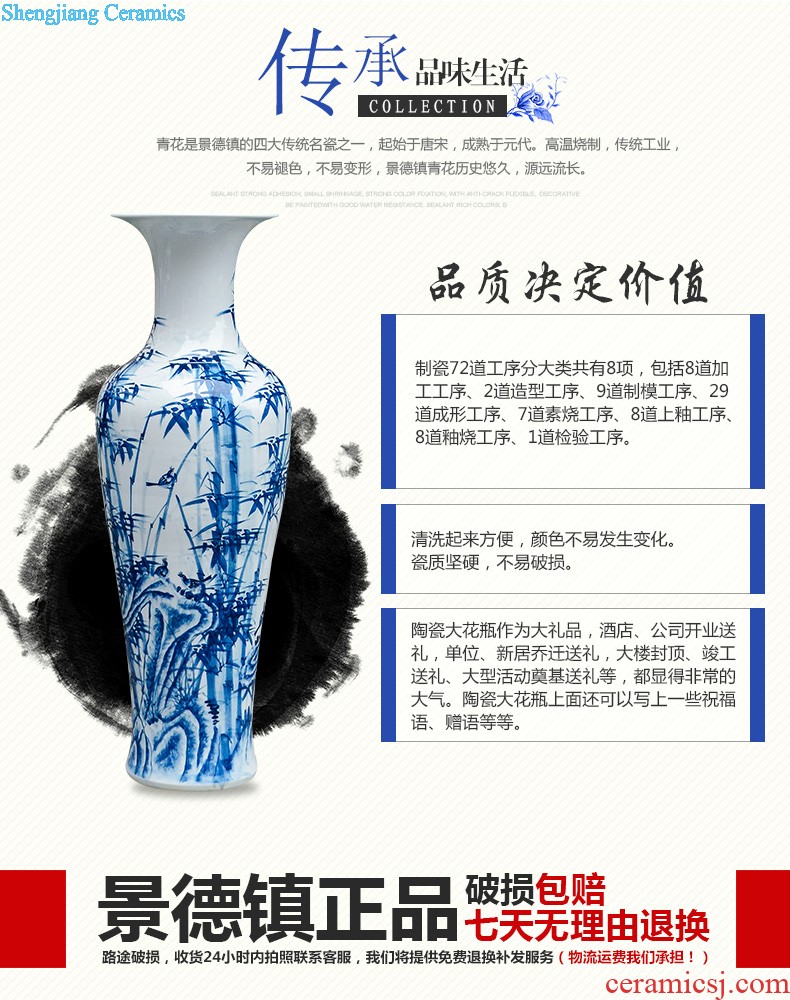 Jingdezhen ceramics China red every year more than the French vase wedding creative nnyy sitting room place decoration