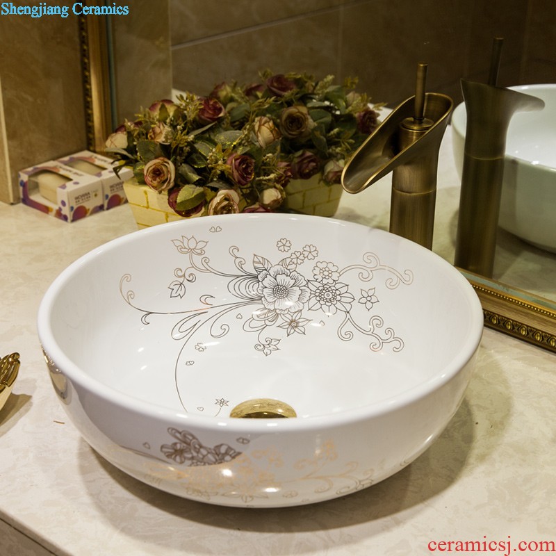 Koh larn lattice together more oval stage basin ceramic toilet lavabo that defend bath lavatory basin military art