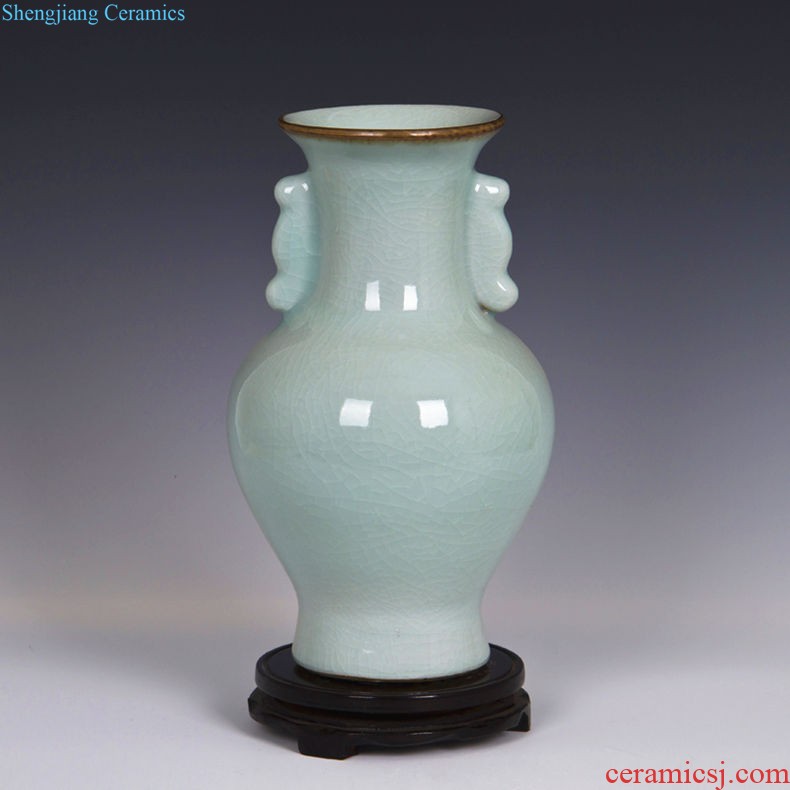 Hand draw blue and white porcelain, porcelain in jingdezhen ceramic vase new colorful ceramic vases, furnishing articles antique furniture