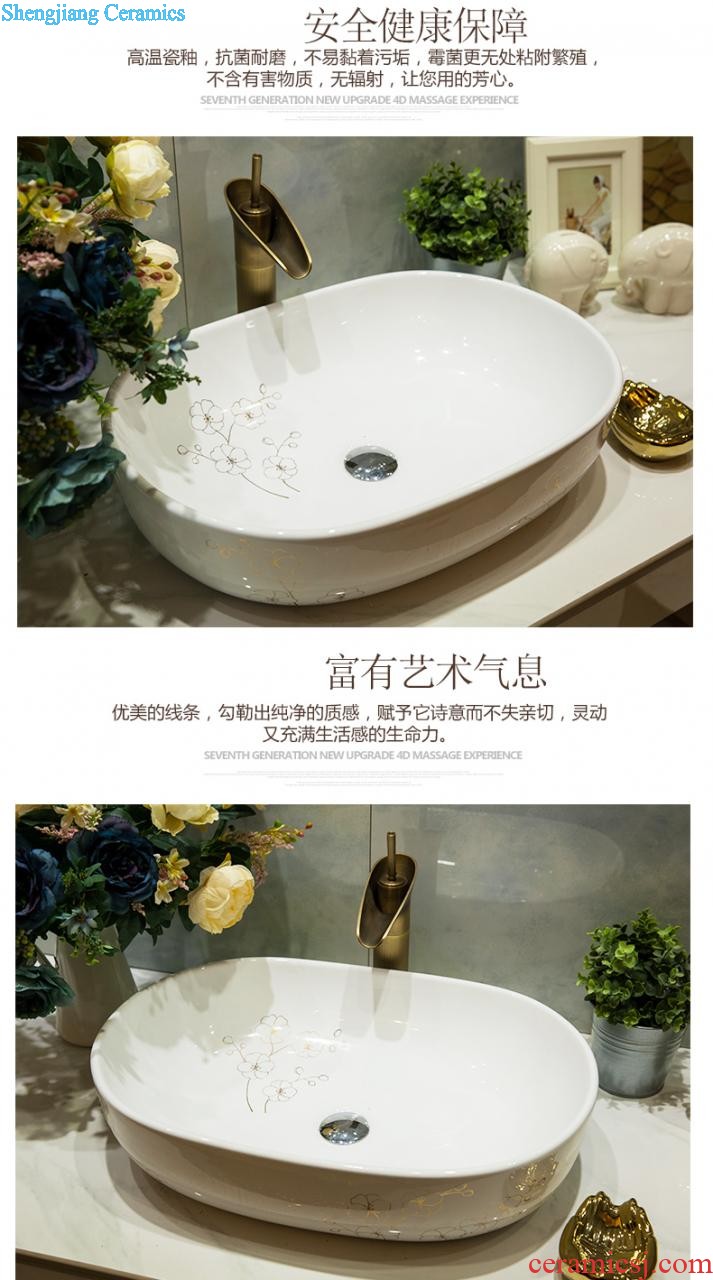 Koh larn, qi Jingdezhen ceramic toilet stage basin sink basin art basin sinks Waist drum flowers