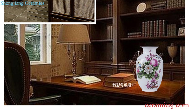 Jingdezhen ceramics white eggshell creative floret bottle sitting room adornment hydroponic flower arrangement furnishing articles of modern art