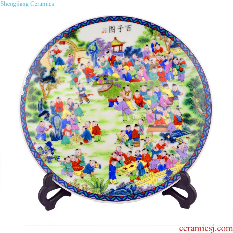 Jingdezhen ceramics The ancient philosophers figure furnishing articles of Chinese style living room porch ark adornment handicraft decoration plate